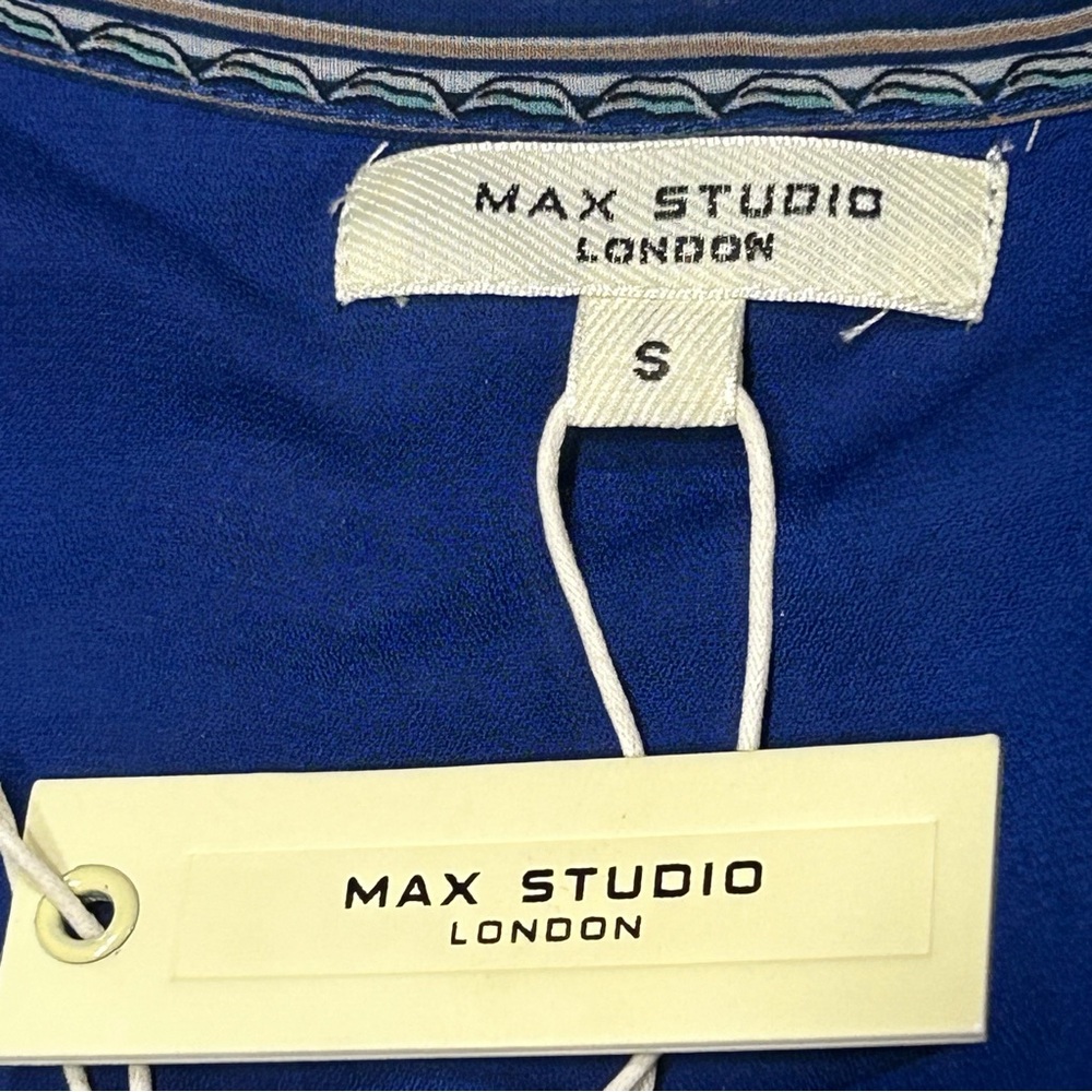 Max Studio Blue Floral Dress - Picture 4 of 10